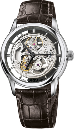 Oris Culture Self winding Automatic Skeleton Mens Watch 73476844051LS 