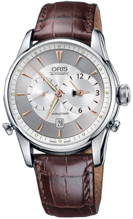 Oris Culture Self winding Automatic Silver Grey Mens Watch 69075814051LS 