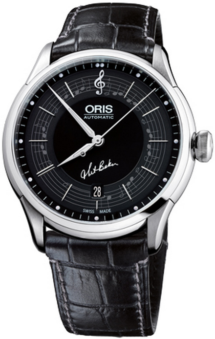Oris Culture Self winding Automatic Black Mens Watch 73375914084LS 