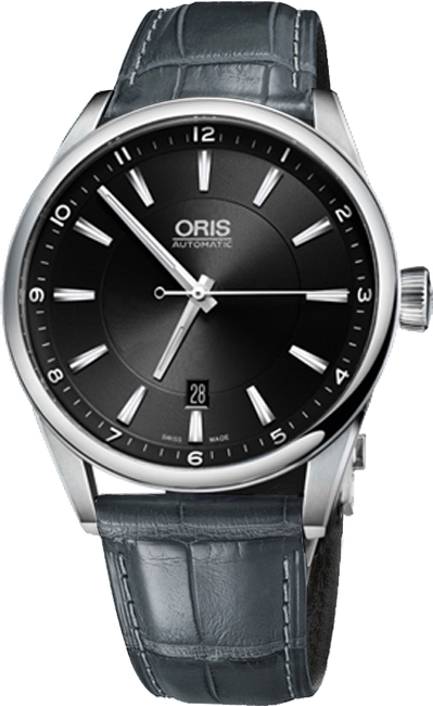 Oris Culture Self winding Automatic Black Mens Watch 73376424034LS-GREY 