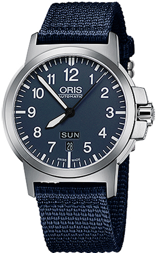 Oris Aviation Self winding Automatic Blue Mens Watch 73576414165FS 