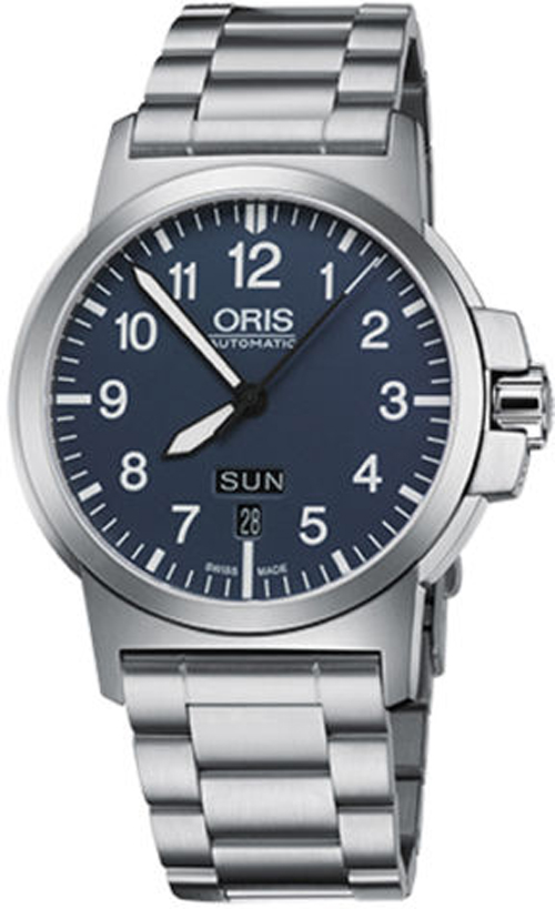Oris Aviation Self winding Automatic Blue Mens Watch 73576414165MB 