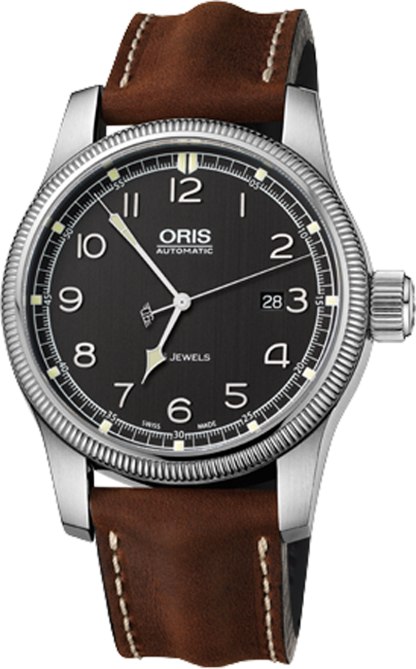 Oris Aviation Self winding Automatic Black Mens Watch 73376694084LS 