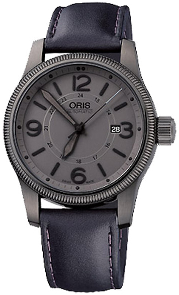 Oris Aviation Self winding Automatic Grey Mens Watch 73376294263LS 