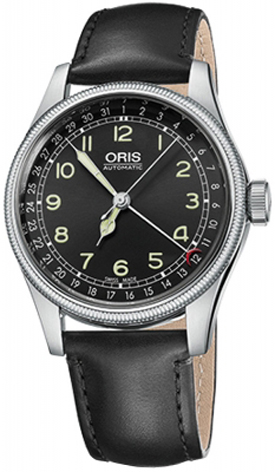 Oris Aviation Self Winding Automatic Black Mens Watch 75476964064LS 