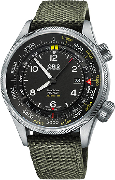Oris Aviation Self winding Automatic Black Mens Watch 73377054134FS 