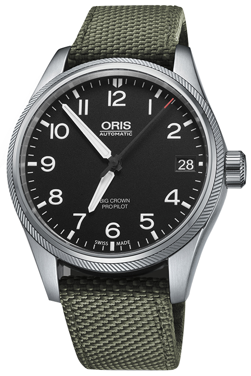 Oris Aviation 
Self winding Automatic Black Mens Watch 75176974164FS 