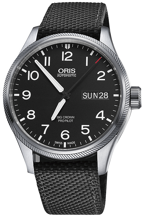 Oris Aviation Self winding Automatic Black Mens Watch 75276984164FS-BLACK 