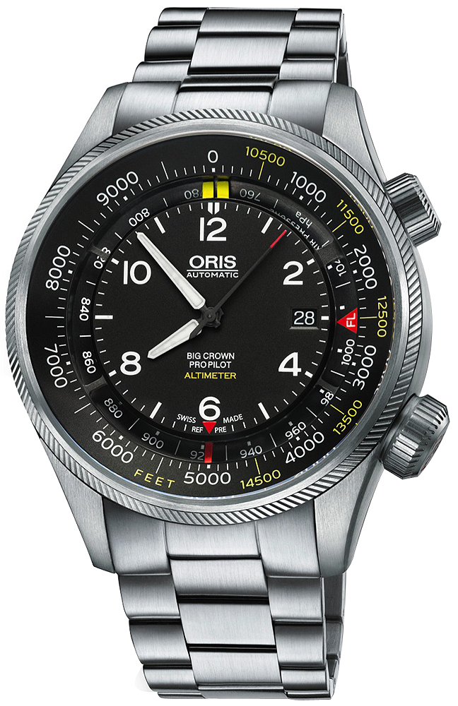 Oris Aviation Self winding Automatic Black Mens Watch 73377054134MB 