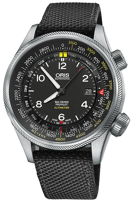 Oris Aviation 
Self winding Automatic Black Mens Watch 73377054164FS 