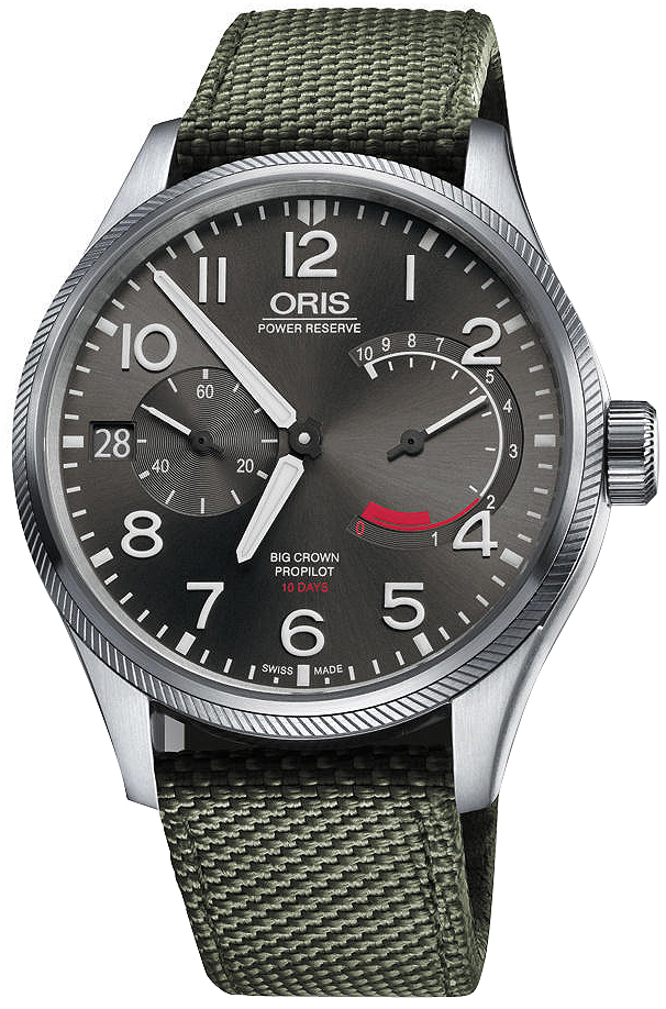 Oris Aviation Self winding Automatic Grey Mens Watch 11177114163FS 