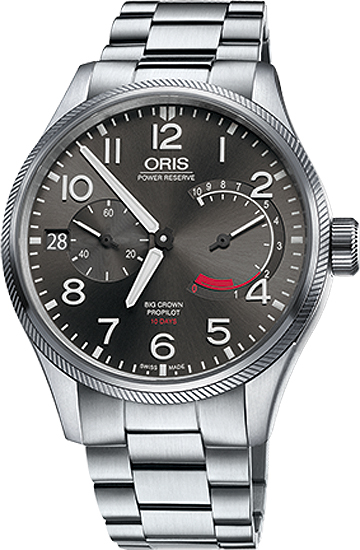 Oris Aviation Self winding Automatic Grey Mens Watch 11177114163MB 
