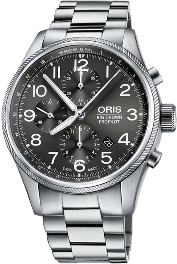 Oris Aviation 
Self winding Automatic Grey Watch 77476994063MB 