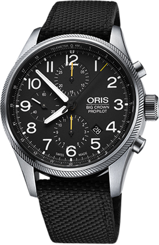 Oris Aviation Self winding Automatic Black Mens Watch 77476994134FS-BLACK 
