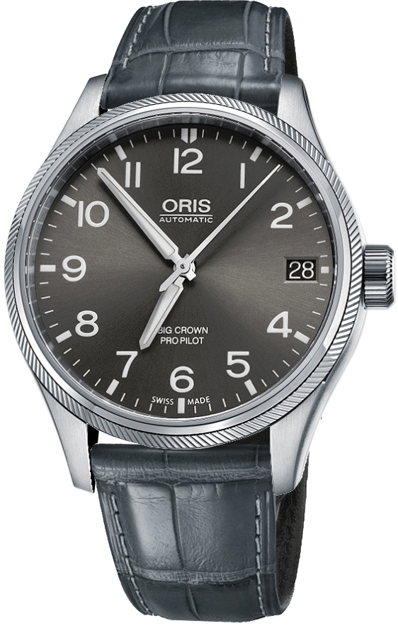 Oris Aviation 
Self winding Automatic Grey Mens Watch 75176974063CS 