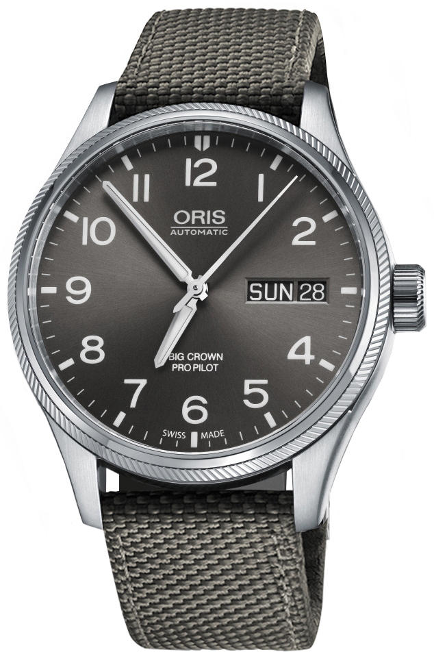 Oris Aviation Self winding Automatic Grey Mens Watch 75276984063FS 