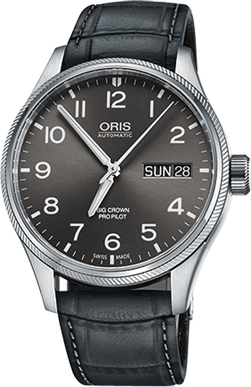 Oris Aviation 
Self winding Automatic Grey Mens Watch 75276984063LS-GREY 