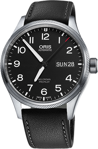 Oris Aviation Self winding Automatic Black Mens Watch 75276984164LS 