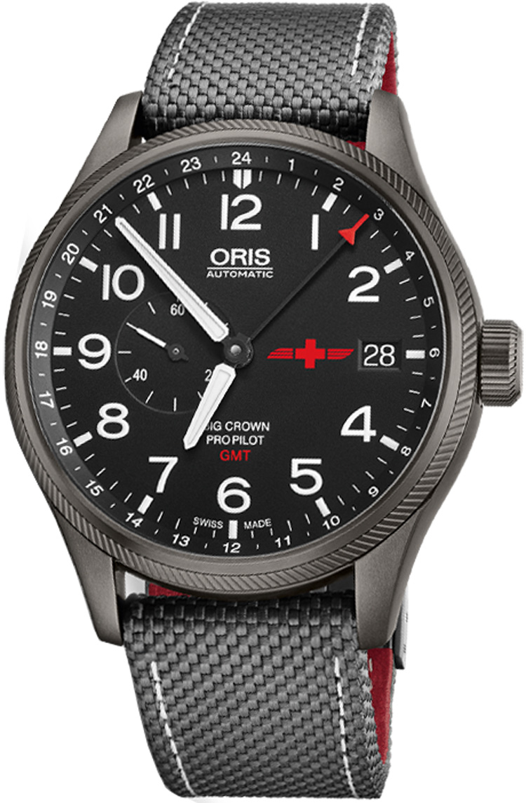Oris Aviation Self winding Automatic Black Mens Watch 74877104284FS 