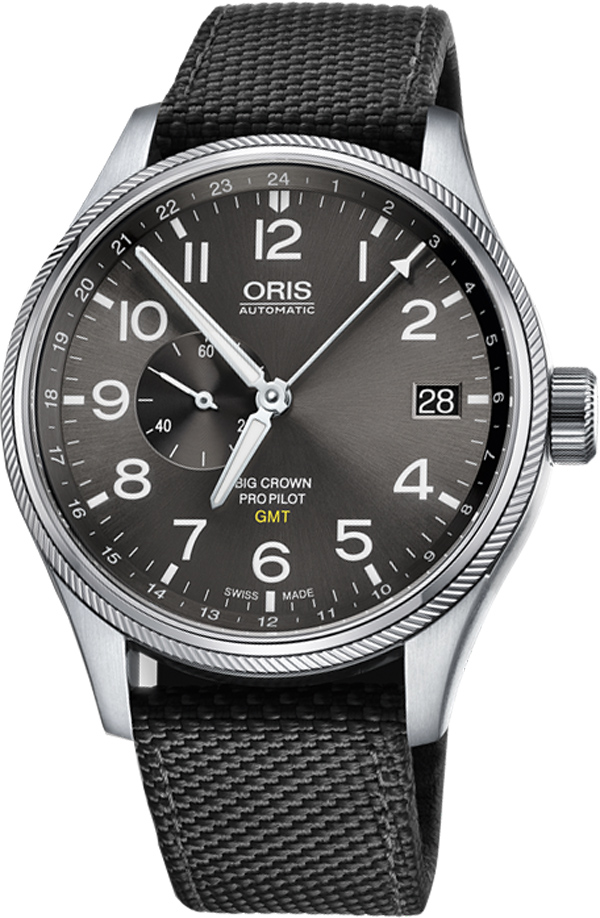 Oris Aviation Self winding Automatic Grey Mens Watch 74877104063FS 