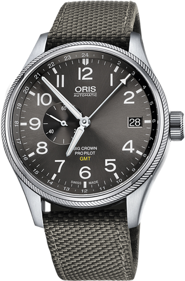 Oris Aviation Self winding Automatic Grey Mens Watch 74877104063FS-GREY 