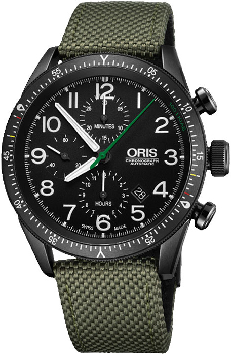 Oris Aviation Self winding Automatic Black Mens Watch 77476617734FS 
