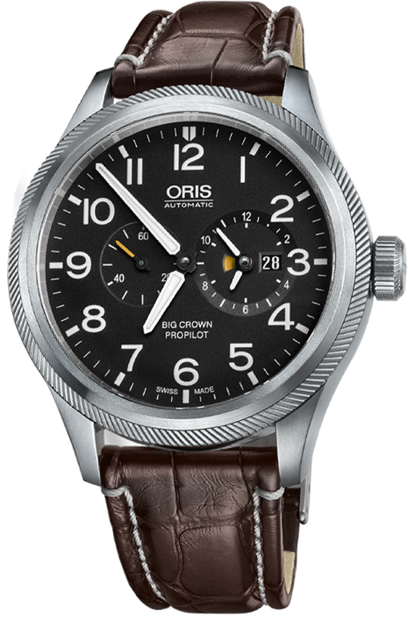 Oris Aviation Self winding Automatic Black Mens Watch 69077354164LS 