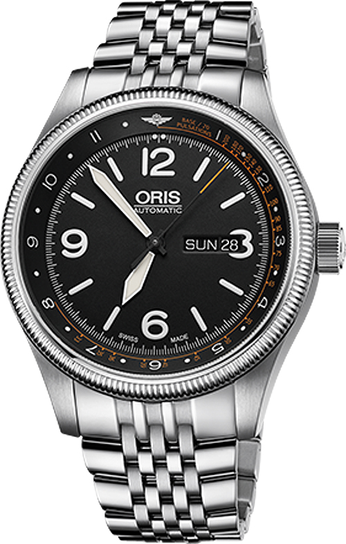 Oris Aviation Self winding Automatic Black Mens Watch 73577284084MB 