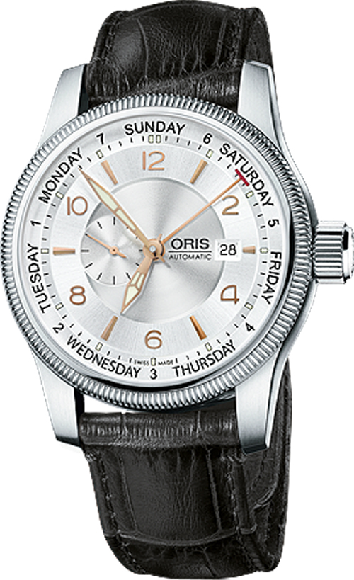 Oris Aviation Self winding Automatic Silver Watch 74576294061LS 