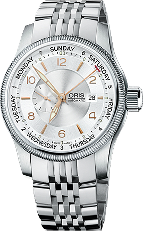 Oris Aviation Self winding Automatic Silver Watch 74576294061MB 
