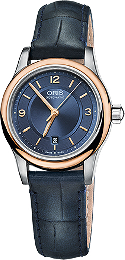 Oris Culture Self winding Automatic Blue Ladies Watch 56176504335LS 