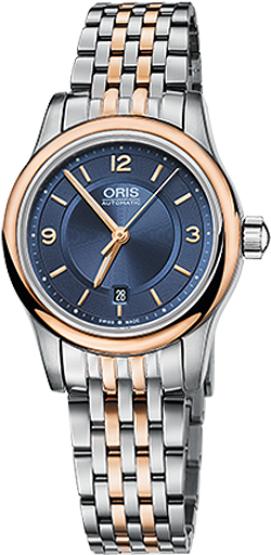 Oris Culture Self winding Automatic Blue Ladies Watch 56176504335MB 