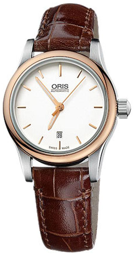 Oris Culture Self winding Automatic Silver Ladies Watch 56176504351LS 