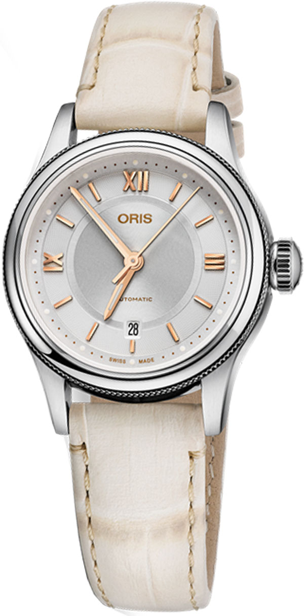 Oris Culture Self winding Automatic Silver Ladies Watch 56177184071LS 