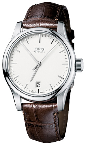Oris Culture Self winding Automatic Silver Mens Watch 73375784051LS 