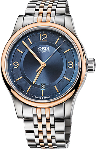Oris Culture Self winding Automatic Blue Mens Watch 73375944335MB 