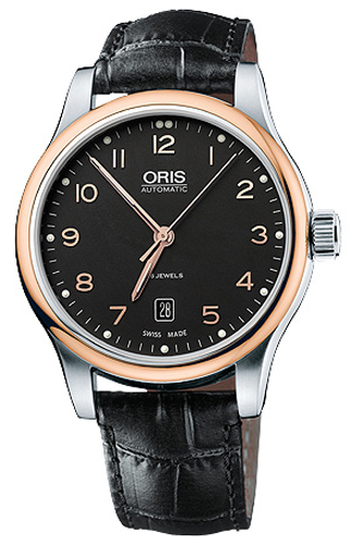 Oris Culture Self winding Automatic Black Mens Watch 73375944394LS 
