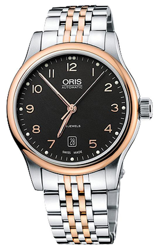 Oris Culture Self winding Automatic Black Mens Watch 73375944394MB 