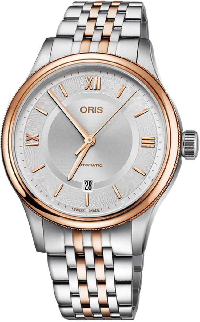 Oris Culture Self winding Automatic Silver Watch 73377194371MB 