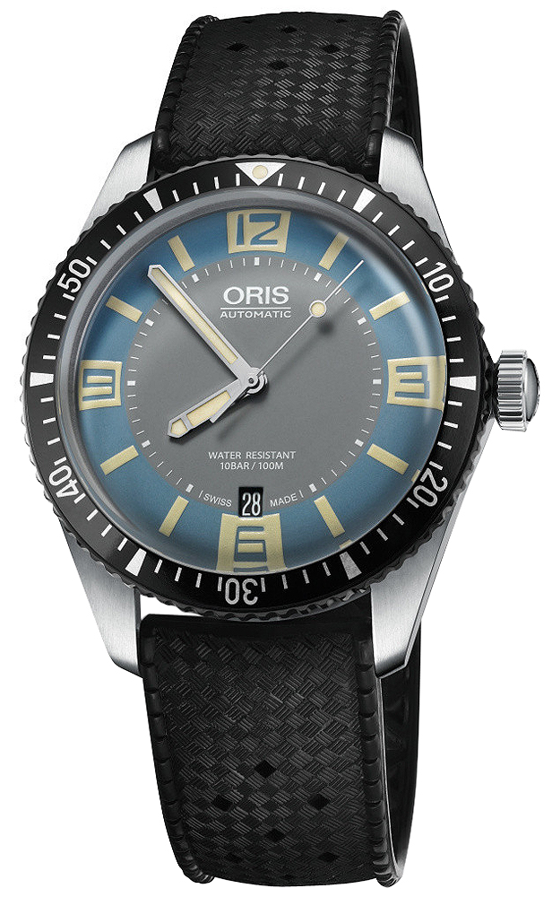 Oris Diving Self winding Automatic Blue Mens Watch 73377074065RS 