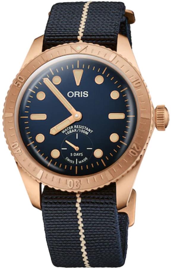 Oris Limited Editions Self winding Automatic Blue Mens Watch 40177643185FS-SET 