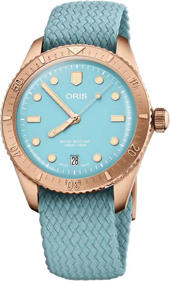 Oris Diving Self Winding Automatic Blue Unisex Watch 73377713155FS 