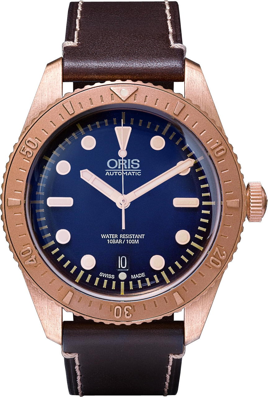 Oris Diving Self winding Automatic Blue Mens Watch 73377203185LS 