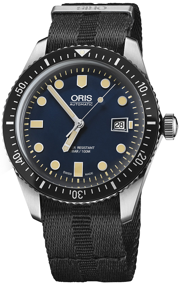 Oris Diving Self winding Automatic Blue Mens Watch 73377204055FS 