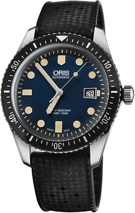 Oris Diving Self winding Automatic Blue Mens Watch 73377204055RS 