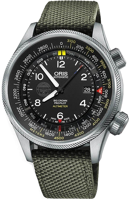Oris Aviation 
Self winding Automatic Black Mens Watch 73377054184FS 