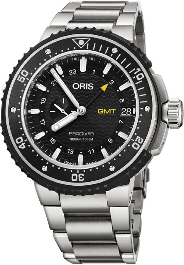 Oris Diving Self winding Automatic Black Mens Watch 74877487154MB 