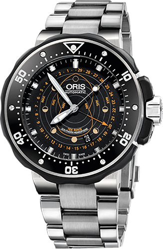 Oris Diving Self winding Automatic Black Mens Watch 76176827134MB 