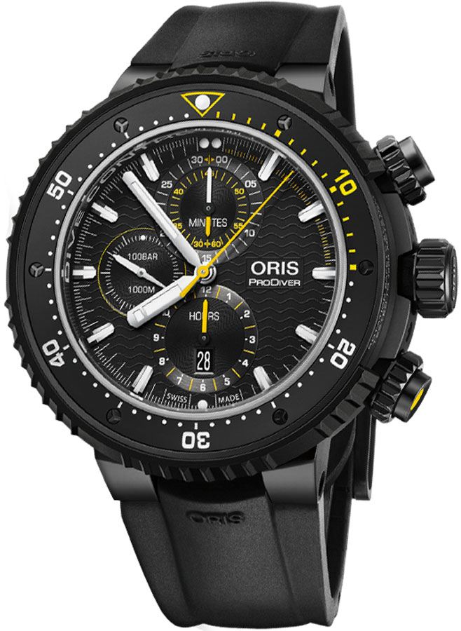 Oris Limited Editions Self winding Automatic Black Mens Watch 77477277784RS 