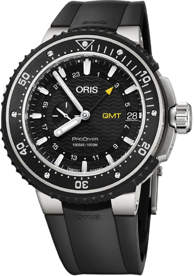 Oris Diving Self winding Automatic Black Mens Watch 74877487154RS 